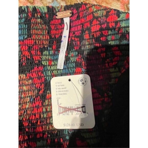 NWT Free People Oh Lala Floral Top Size L - Picture 7 of 7